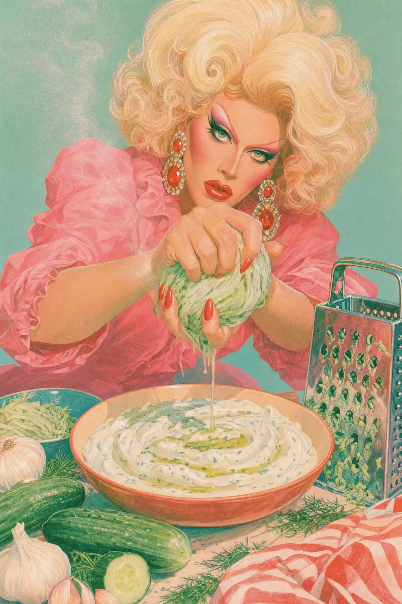 Outtake, tzatziki