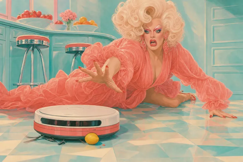 The Contessa and the robot vacuum, frame 4