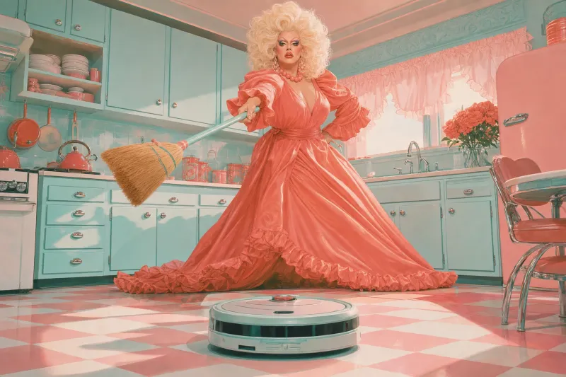 The Contessa and the robot vacuum, frame 6