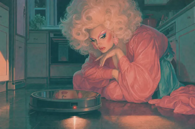 The Contessa and the robot vacuum, frame 5