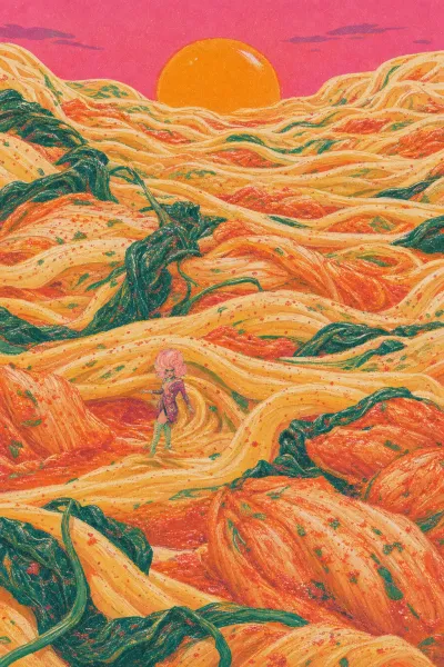 Kimchi carbonara