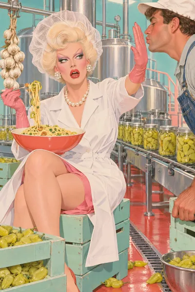Nobody is kissing anybody after this peperoncini pasta