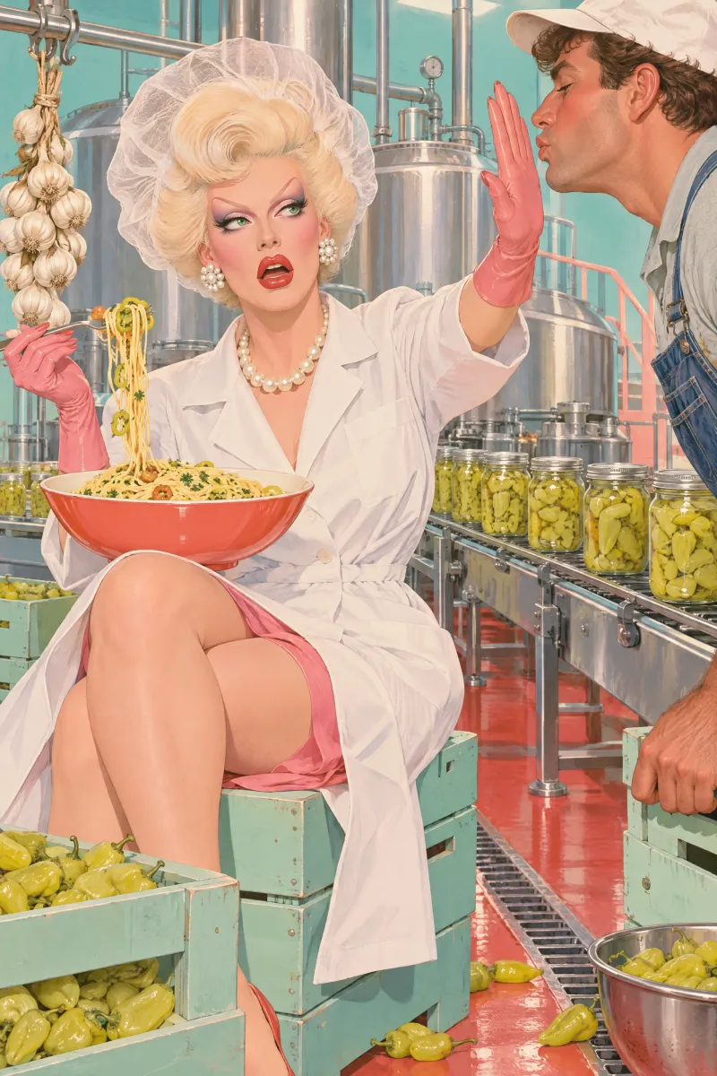 Nobody is kissing anybody after this peperoncini pasta